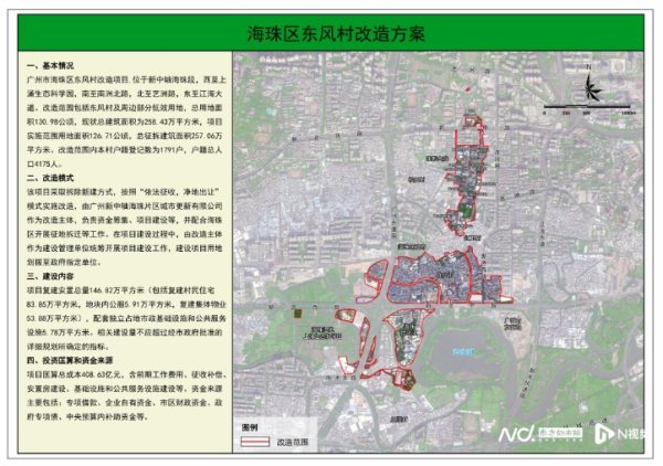 牛融网 现场实探！广州海珠东风村改造方案公布，新中轴南段开拆